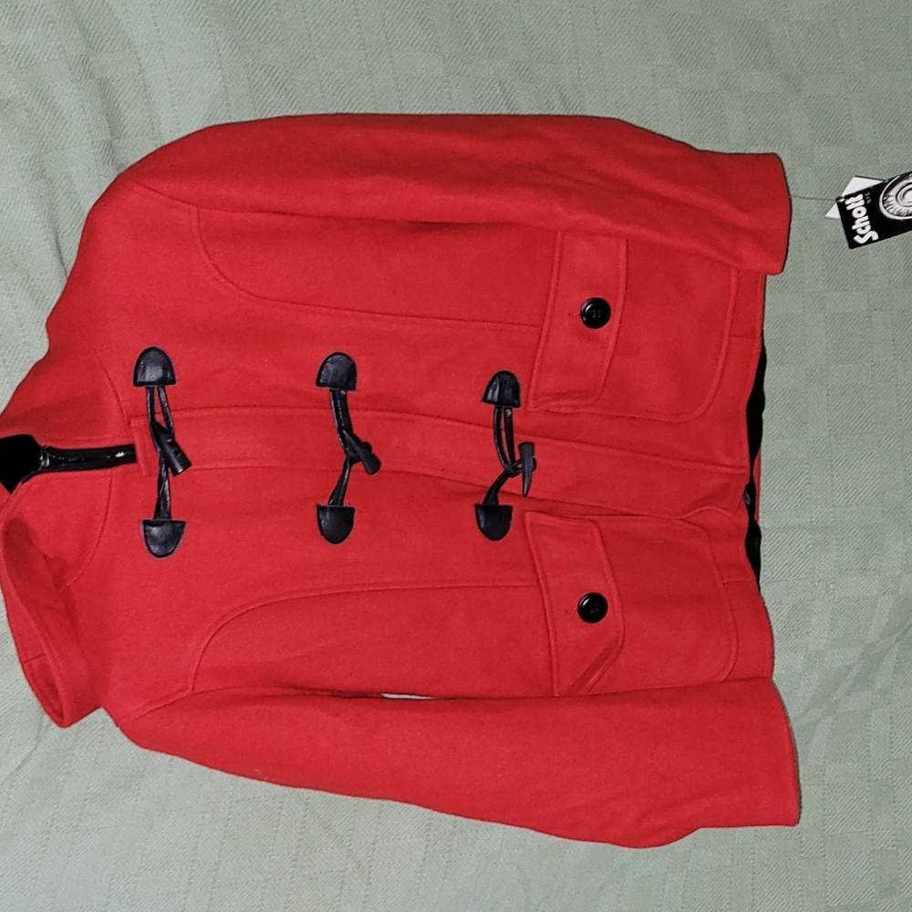 Red Schott wool jacket